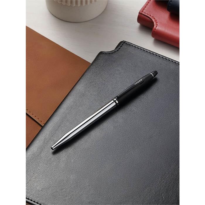 Cross Click™ Tuxedo Chrome with Black Appointments Ballpoint Pen