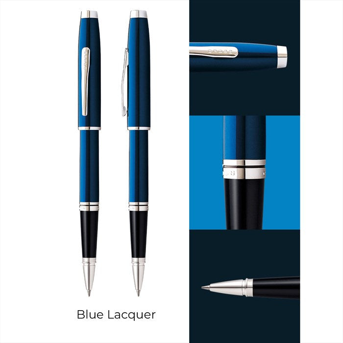 Cross Coventry Blue Lacquer with Chrome Trim Rollerball Pen