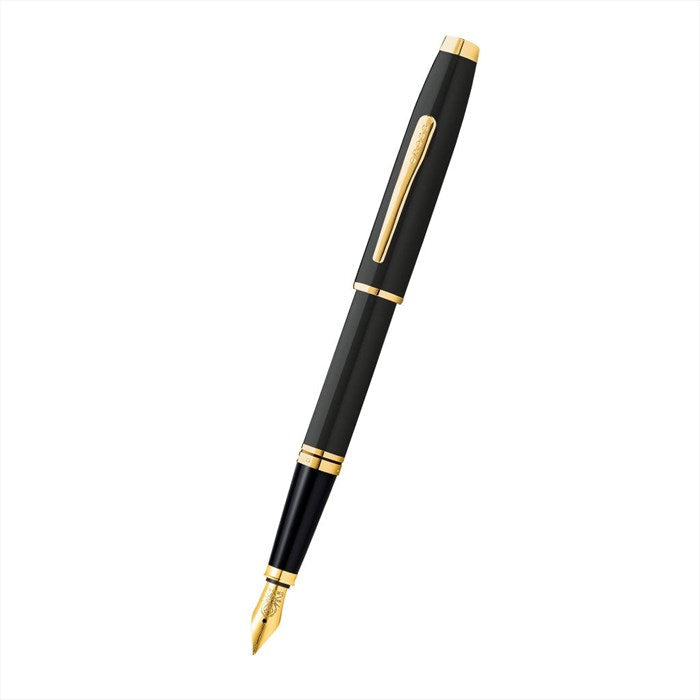 Cross Coventry Black Lacquer with Gold-Tone Fountain Pen - Fine