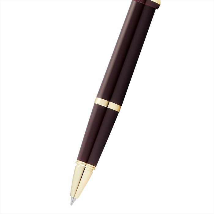 Cross Bailey Light Polished Burgundy Resin and Gold Tone Rollerball Pen