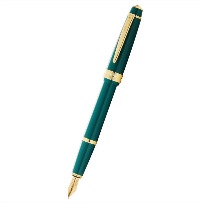 Cross Bailey Light Polished Green Resin and Gold Tone Fountain Pen - Medium