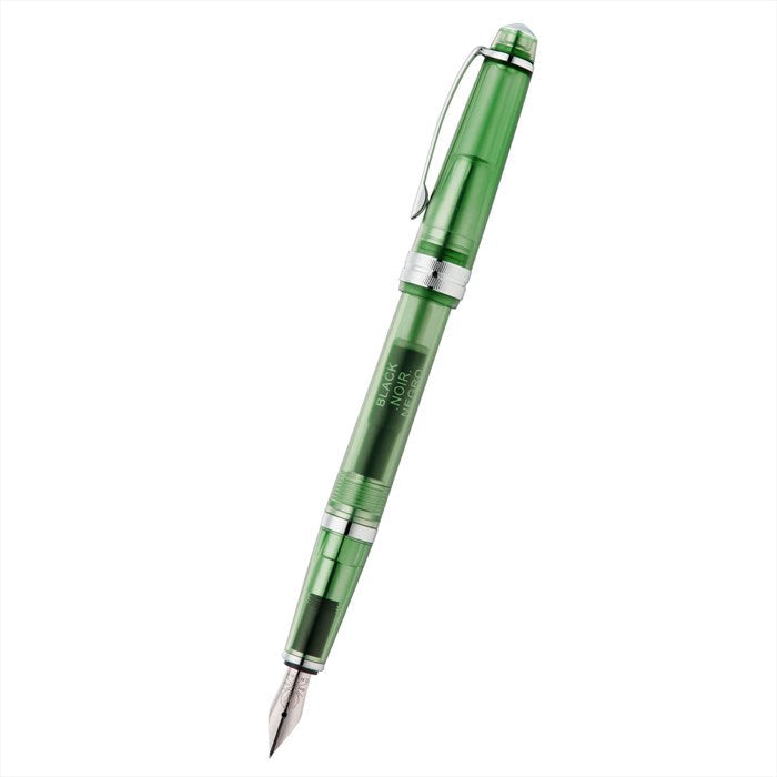 Cross Bailey Light Translucent Green Resin with Bright Chrome Internal Mechanism and Chrome-plated Appointments Extra-Fine Nib Fountain Pen