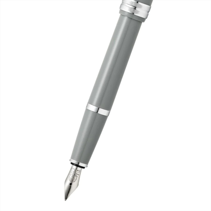 Cross Bailey Light Polished Gray Resin Fountain Pen - Extra Fine