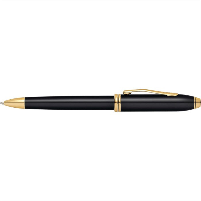 Cross Townsend Classic Black Lacquer with Gold Appointments Ballpoint Pen