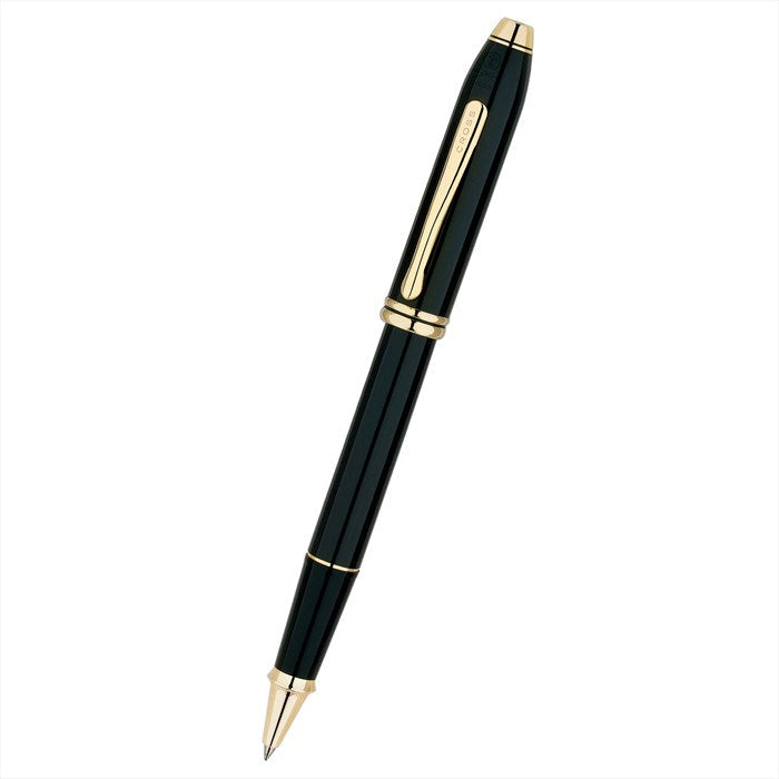 Cross Townsend Classic Black Lacquer with Gold Appointments Rollerball Pen