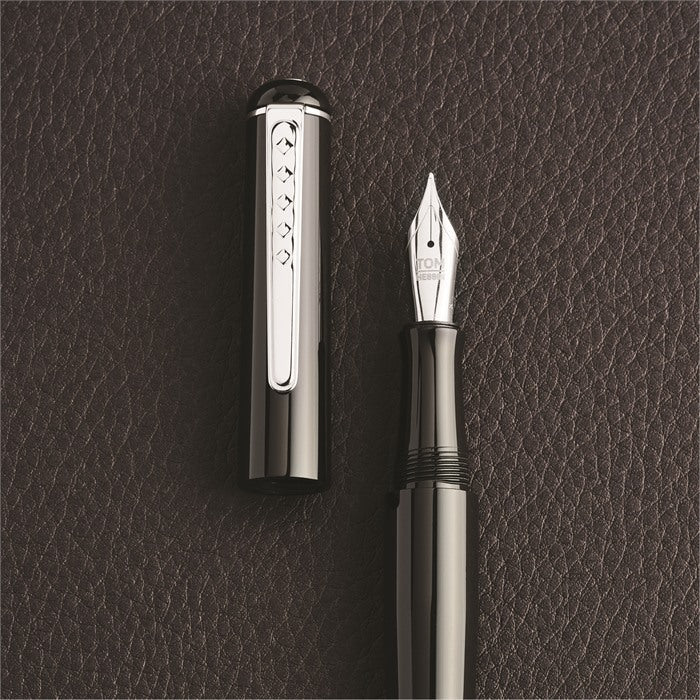 Tom Hessin Charles Collection Birmingham Noir Extra Fine Flex Nib