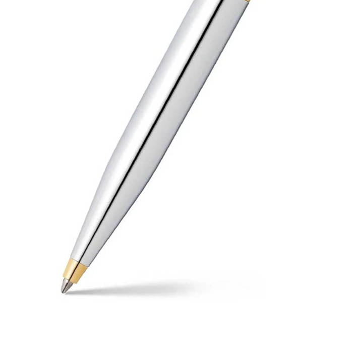 Sheaffer VFM E9422 Polished Chrome With Gold Plated Trims Ballpoint Pen