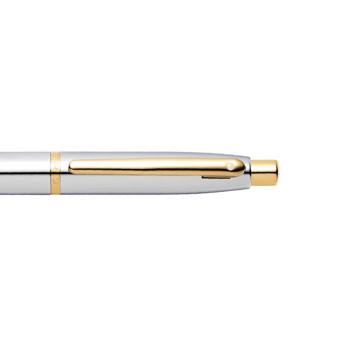 Sheaffer VFM E9422 Polished Chrome With Gold Plated Trims Ballpoint Pen