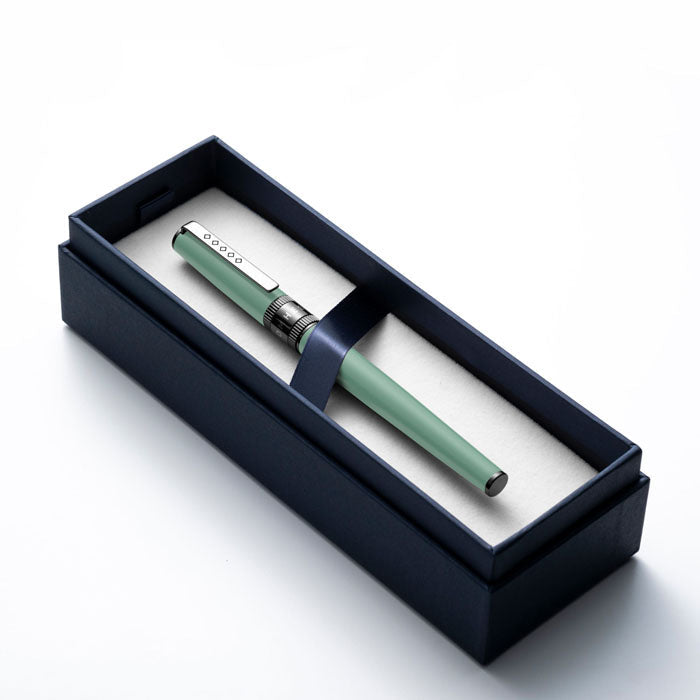 Tom Hessin Rebel Collection Cambridge Blue Ballpoint Pen With Gunmetal Trim