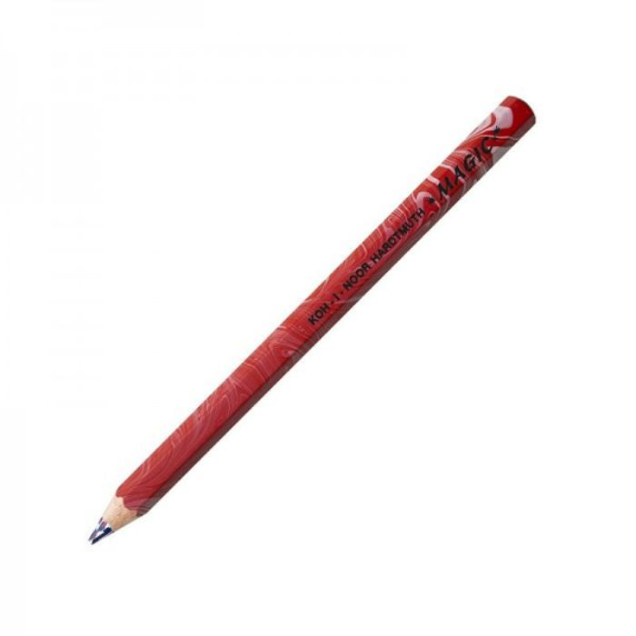 Koh I Noor jumbo special coloured MAGIC pencil 3405 - pack of 6 pencils - America Red Design