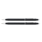 Cross Classic Century Black Lacquer with Polished Chrome Appointments Ballpoint Pen and 0.7mm Pencil Set