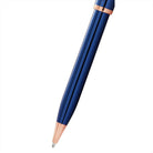 Cross Century II Translucent Cobalt Blue Lacquer Ballpoint Pen Rose Gold Trim