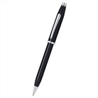 Cross Century II Black Lacquer Ballpoint Pen Chrome Trim