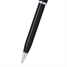 Cross Century II Black Lacquer Ballpoint Pen Chrome Trim