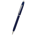 Cross Century II Blue Lacquer Ballpoint Pen Chrome Trim