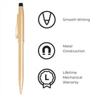 Cross Century II 23KT Heavy Gold Plated Ballpoint Pen