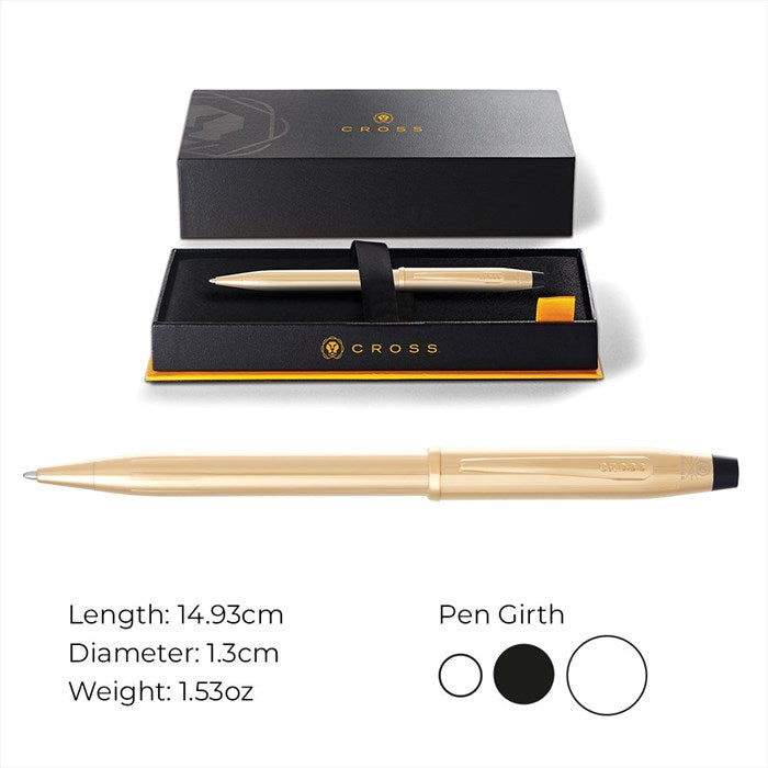 Cross Century II 23KT Heavy Gold Plated Ballpoint Pen