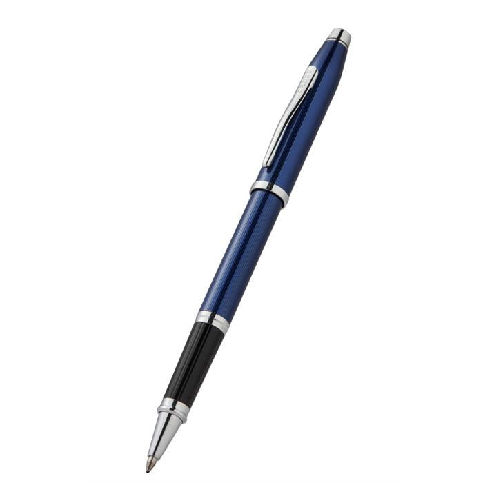 Cross Century® II Polished Translucent Cobalt Blue Engraved Diamond Pattern with Polished Chrome Appointments Selectip® Rollerball Pen