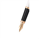 Cross Century II Pearlescent White Lacquer with Polished Rose Gold PVD Appointments and Polished Rose Gold PVD Medium Nib Fountain Pen