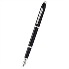 Cross Century II Black Lacquer with Chrome Plated Appointments and Polished Stainless Steel Medium Nib Fountain Pen