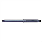 Cross Tech3+ Multi Function Pen - Dark Blue Chemically Etched Engraved Finish with Dark Blue PVD