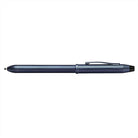 Cross Tech3+ Multi Function Pen - Dark Blue Chemically Etched Engraved Finish with Dark Blue PVD