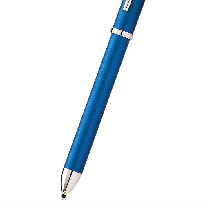 Cross Tech3+ Multi Function Pen - Metallic Blue with Polished Chrome