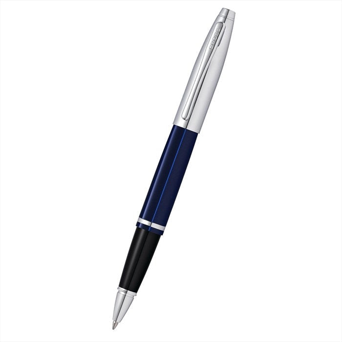 Cross Calais Chrome & Blue Lacquer Rollerball Pen