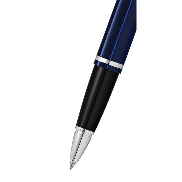 Cross Calais Chrome & Blue Lacquer Rollerball Pen