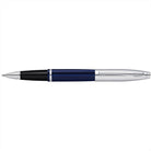 Cross Calais Chrome & Blue Lacquer Rollerball Pen