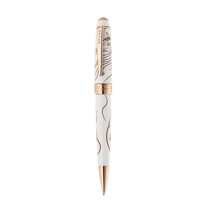 Cross Bailey® Zodiac Year of the Horse White Lacquer with Rose-Gold Plated Appointments Ballpoint Pen