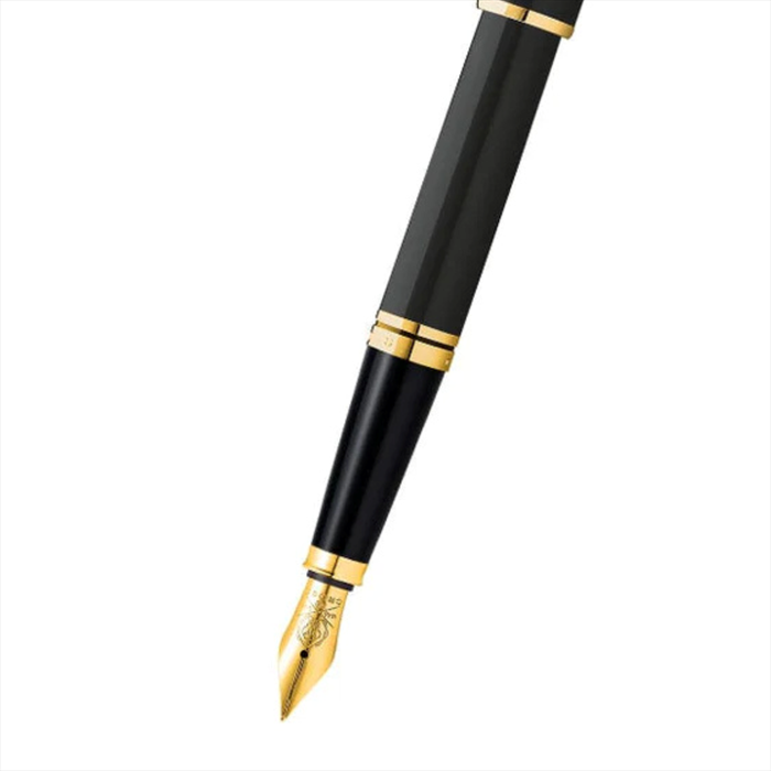 Cross Coventry Black Lacquer with Gold-Tone Fountain Pen - Fine