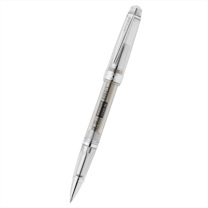 Cross Bailey Light Translucent Clear Resin with Bright Chrome Internal Mechanism and Chrome-plated Appointments Ballpoint Pen