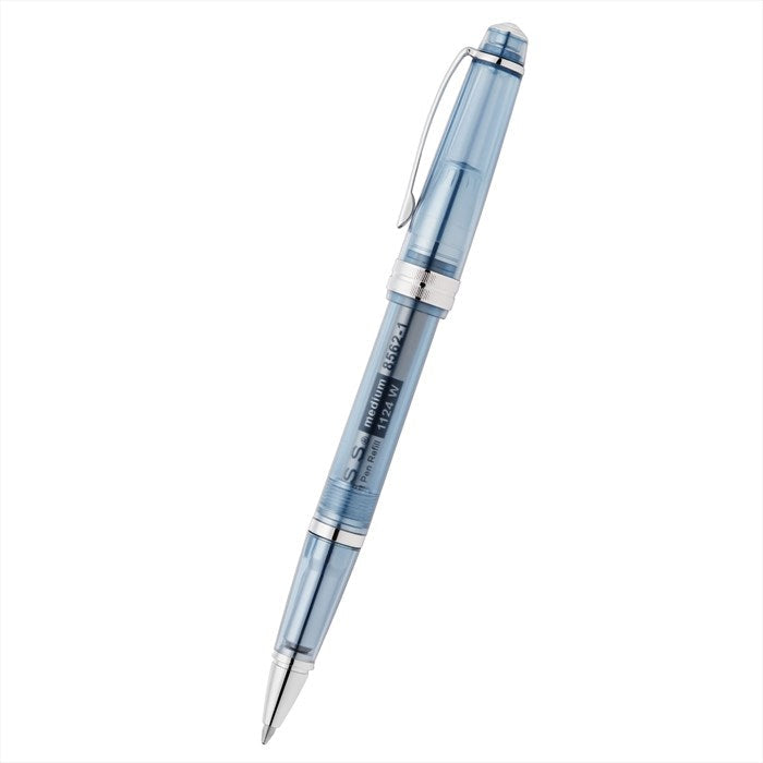 Cross Bailey Light Translucent Navy Blue Resin with Bright Chrome Internal Mechanism and Chrome-plated Appointments Ballpoint Pen