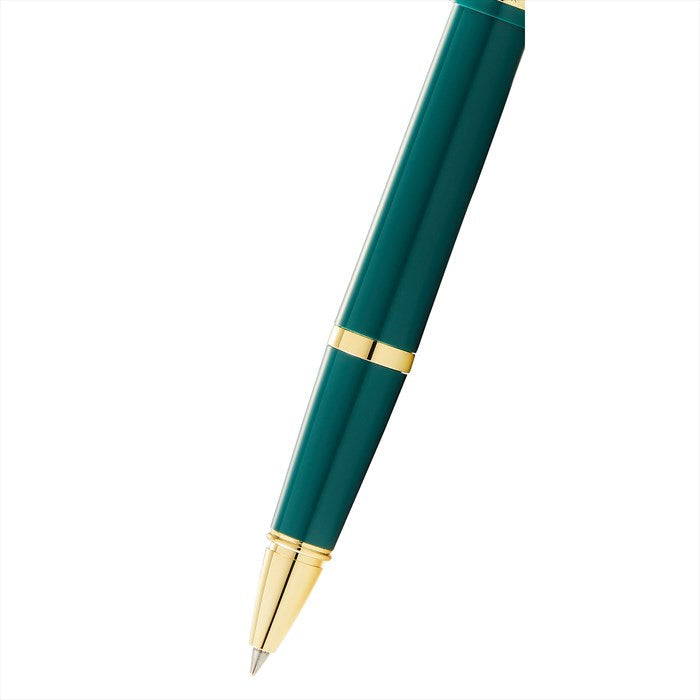 Cross Bailey Light Polished Green Resin and Gold Tone Rollerball Pen