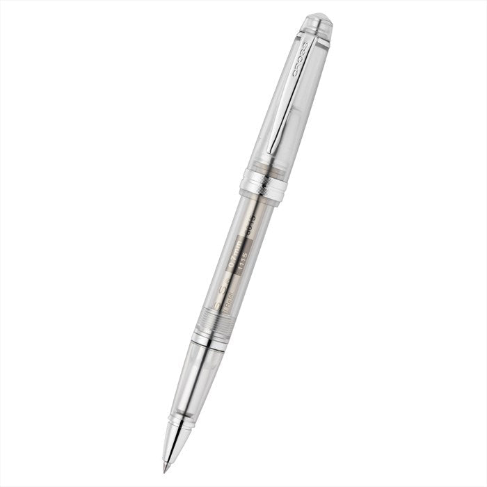 Cross Bailey Light Translucent Clear Resin with Bright Chrome Internal Mechanism and Chrome-plated Appointments Rollerball Pen