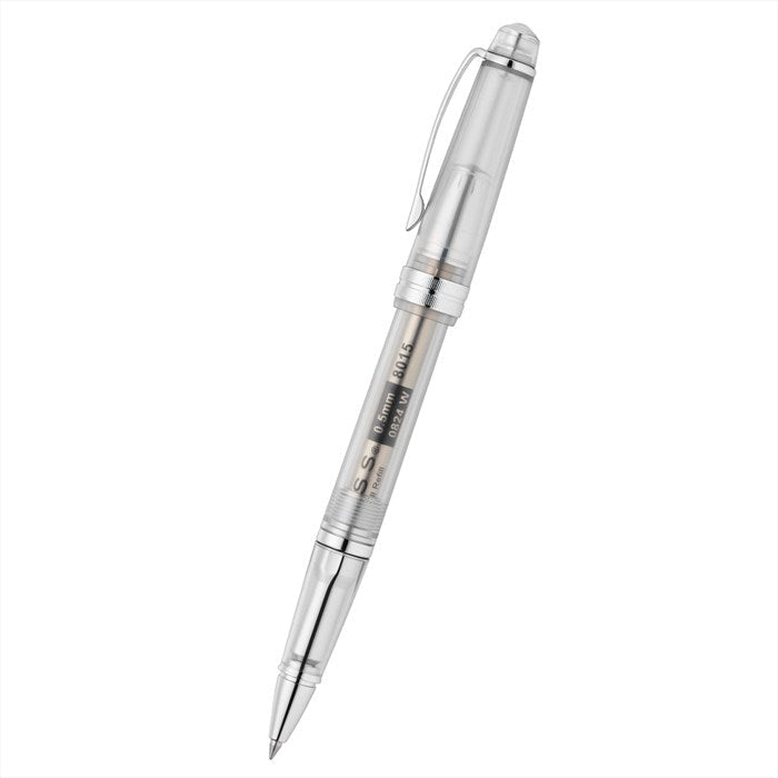 Cross Bailey Light Translucent Clear Resin with Bright Chrome Internal Mechanism and Chrome-plated Appointments Rollerball Pen