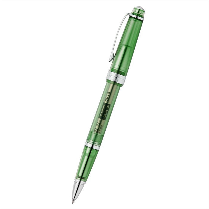 Cross Bailey Light Translucent Green Resin with Bright Chrome Internal Mechanism and Chrome-plated Appointments Rollerball Pen