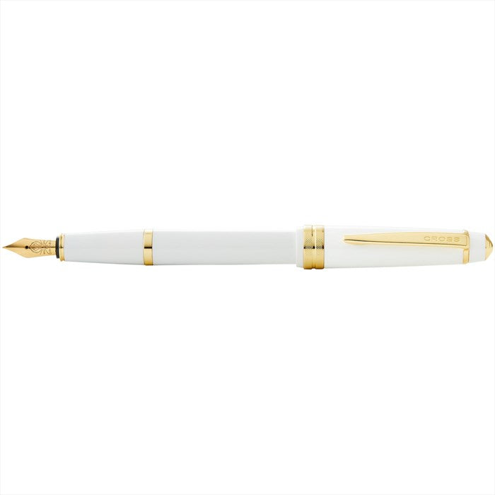Cross Bailey Light Polished White Resin and Gold Tone Fountain Pen - Fine