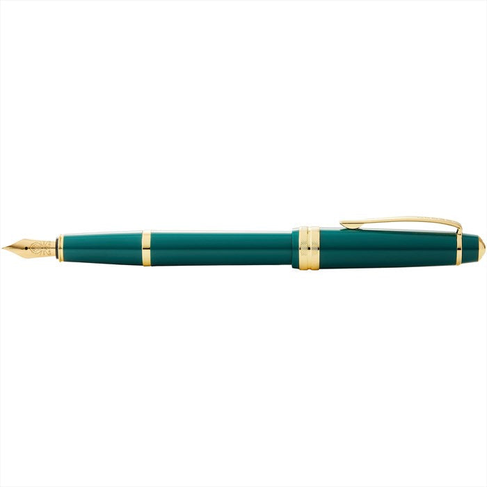 Cross Bailey Light Polished Green Resin and Gold Tone Fountain Pen - Medium