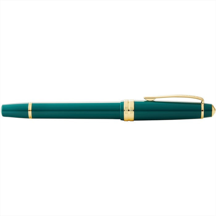 Cross Bailey Light Polished Green Resin and Gold Tone Fountain Pen - Medium