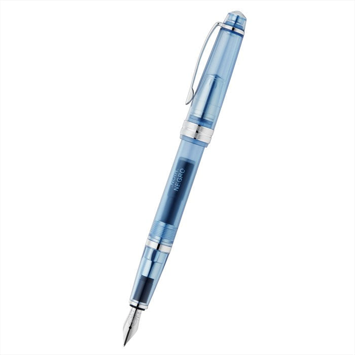 Cross Bailey Light Translucent Navy Blue Resin with Bright Chrome Internal Mechanism and Chrome-plated Appointments Extra-Fine Nib Fountain Pen