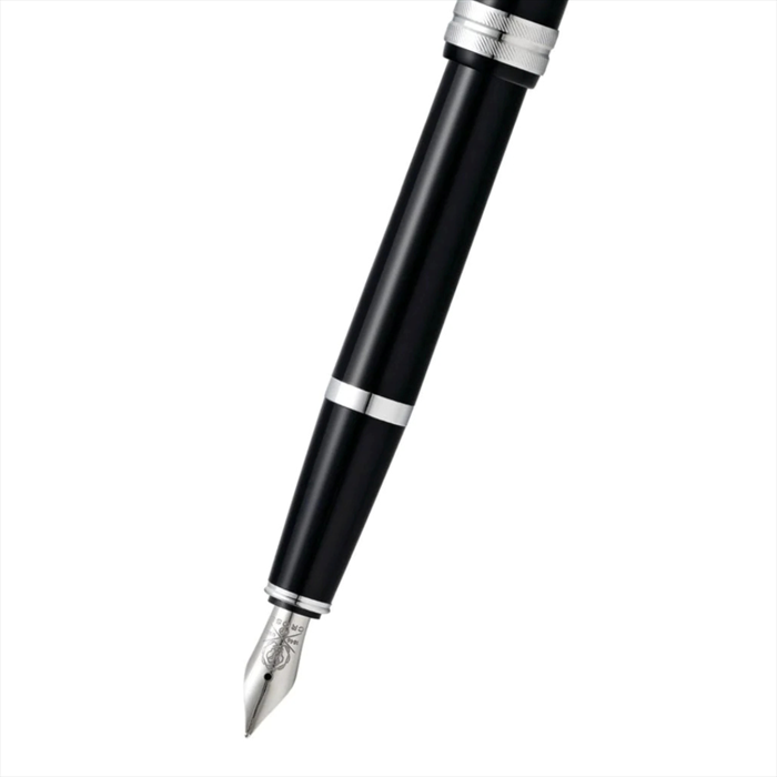 Cross Bailey Light Polished Black Resin Fountain Pen - Fine