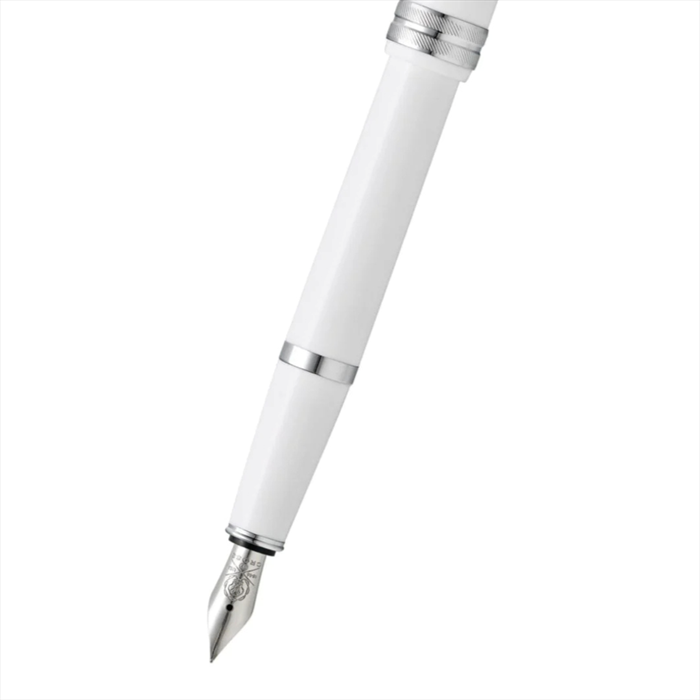 Cross Bailey Light Polished White Resin Fountain Pen - Extra Fine