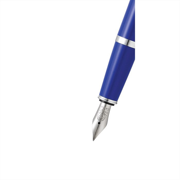 Cross Bailey Light Polished Blue Resin Fountain Pen - Medium