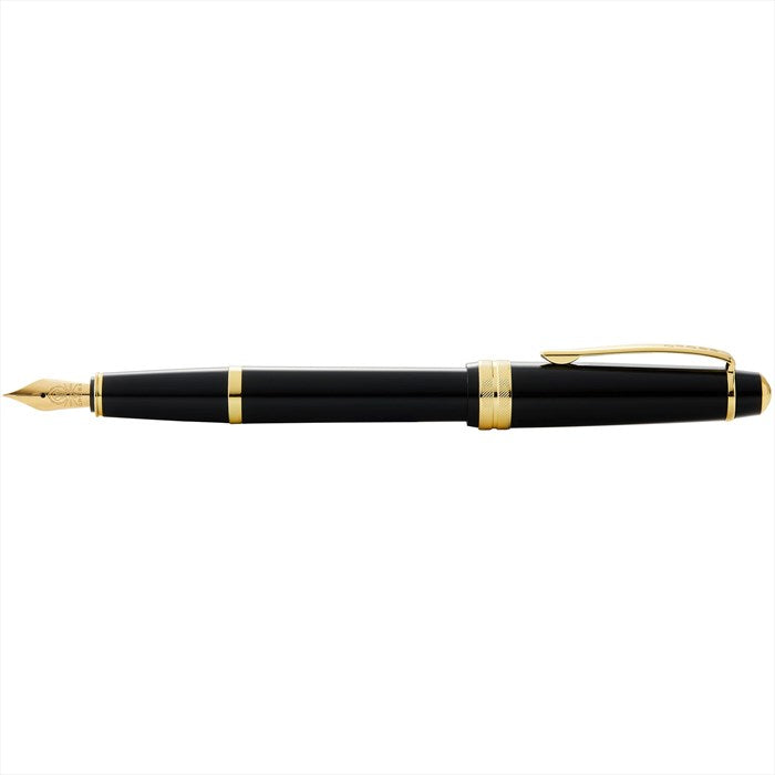 Cross Bailey Light Polished Black Resin and Gold Tone Fountain Pen - Extra Fine
