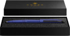 Cross Prism Deep Sea Blue Resin with Polished Black Appointments Jumbo Ballpoint Pen