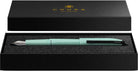 Cross Prism Seafoam Resin with Polished Black Appointments and Stainless Steel Medium Nib Fountain Pen