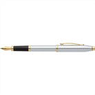 Cross Century II Medalist Polished Chrome with 23KT Gold-Plated Appointments and 23KT Gold-Plated Fine Nib Fountain Pen
