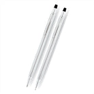 Cross Classic Century Lustrous Chrome with Polished Chrome Appointments Ballpoint Pen and 0.7mm Pencil Set